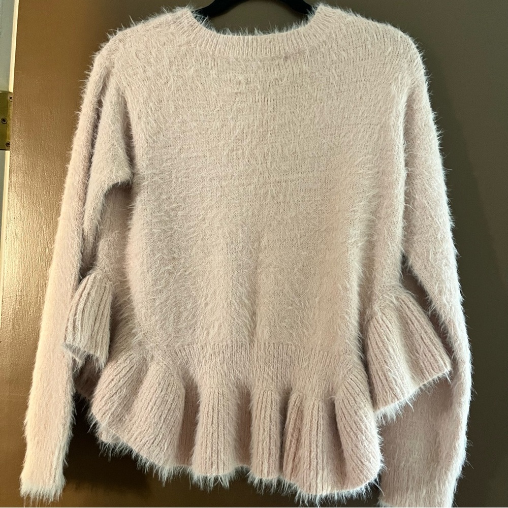 English Factory Fuzzy Ruffle Sweater - Picture 3 of 7